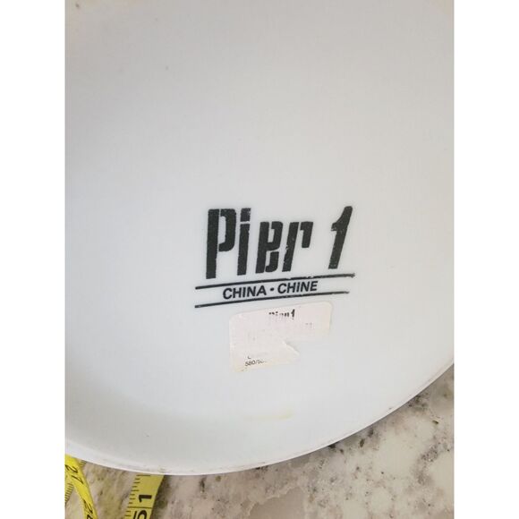 Pier 1 Mandarin Lidded Canister Jar‎ 9” Cobalt Blue & White Vintage Heavy! - Picture 4 of 7